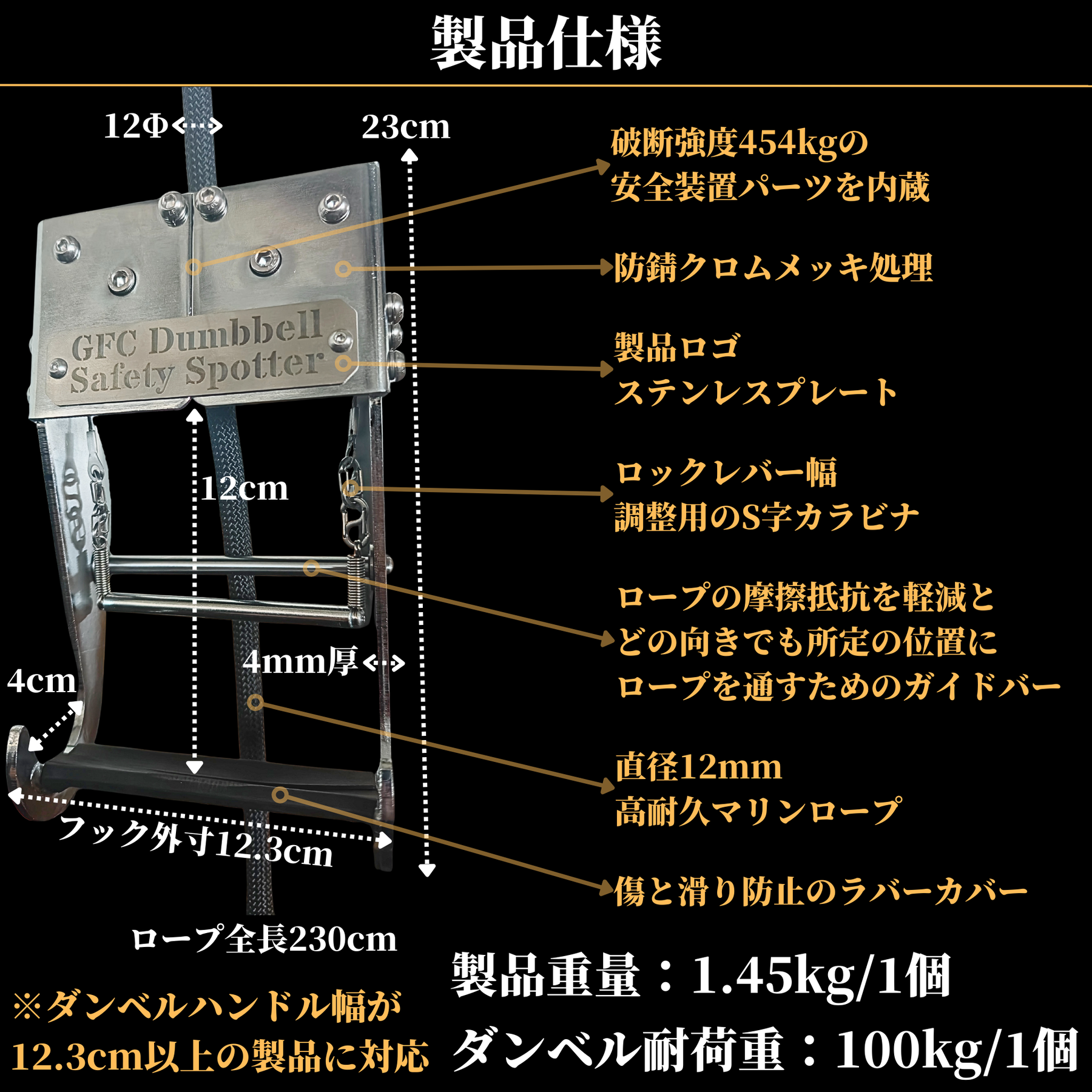 SPOT GRIPS ダンベルセーフティースポッター SPOT GRIPS ダンベルセーフティースポッター – GentlemanFitnessClub