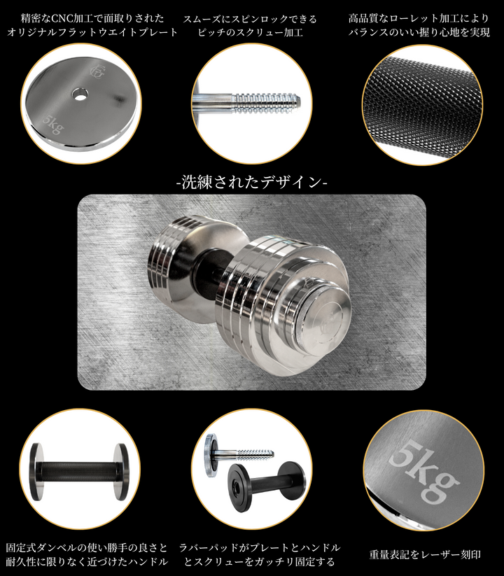 GFCダンベルセット SETⅡ(MAX53.6kg) – GentlemanFitnessClub GFCダンベルセット SETⅡ(MAX53.6kg) – GentlemanFitnessClub